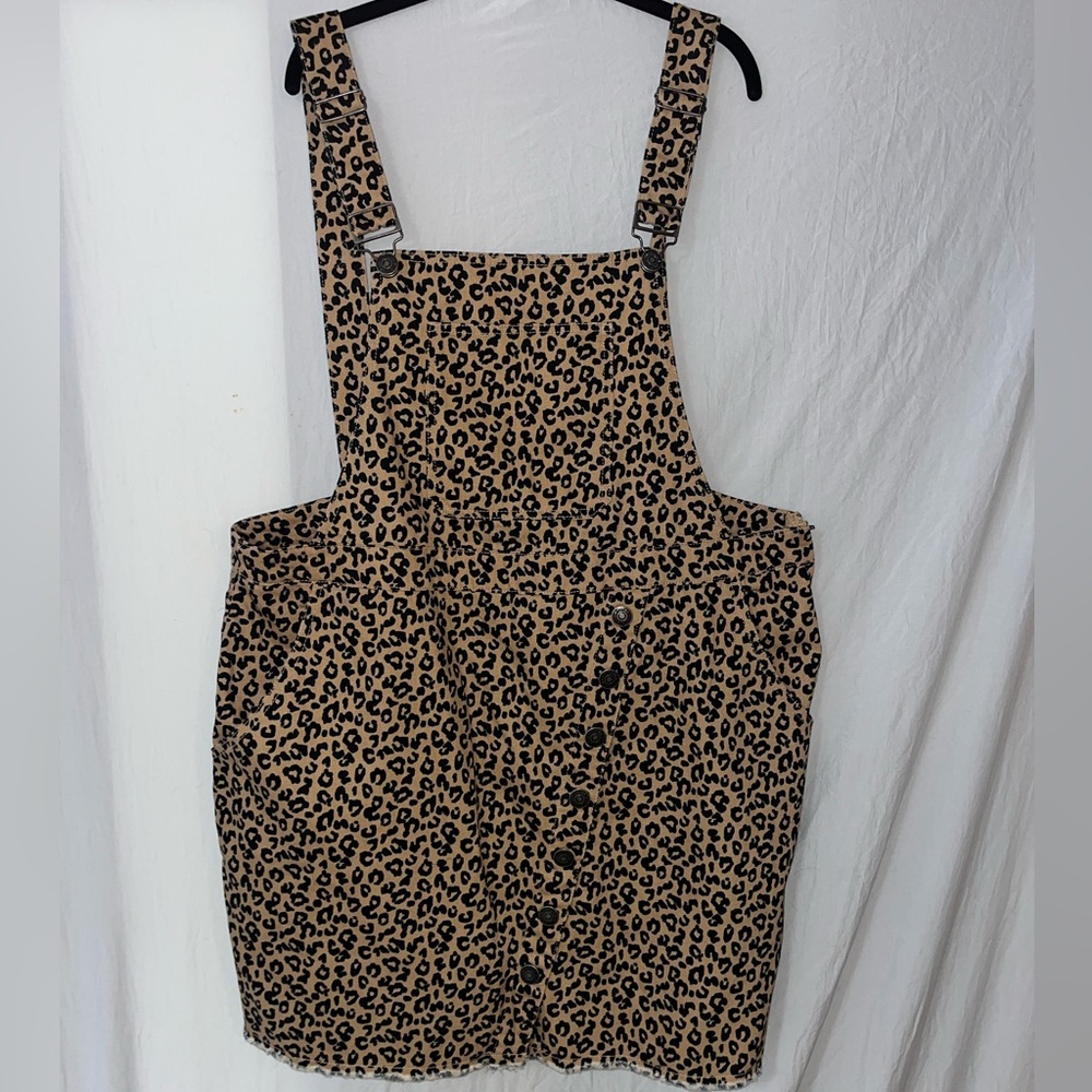 Overall plus size dress
